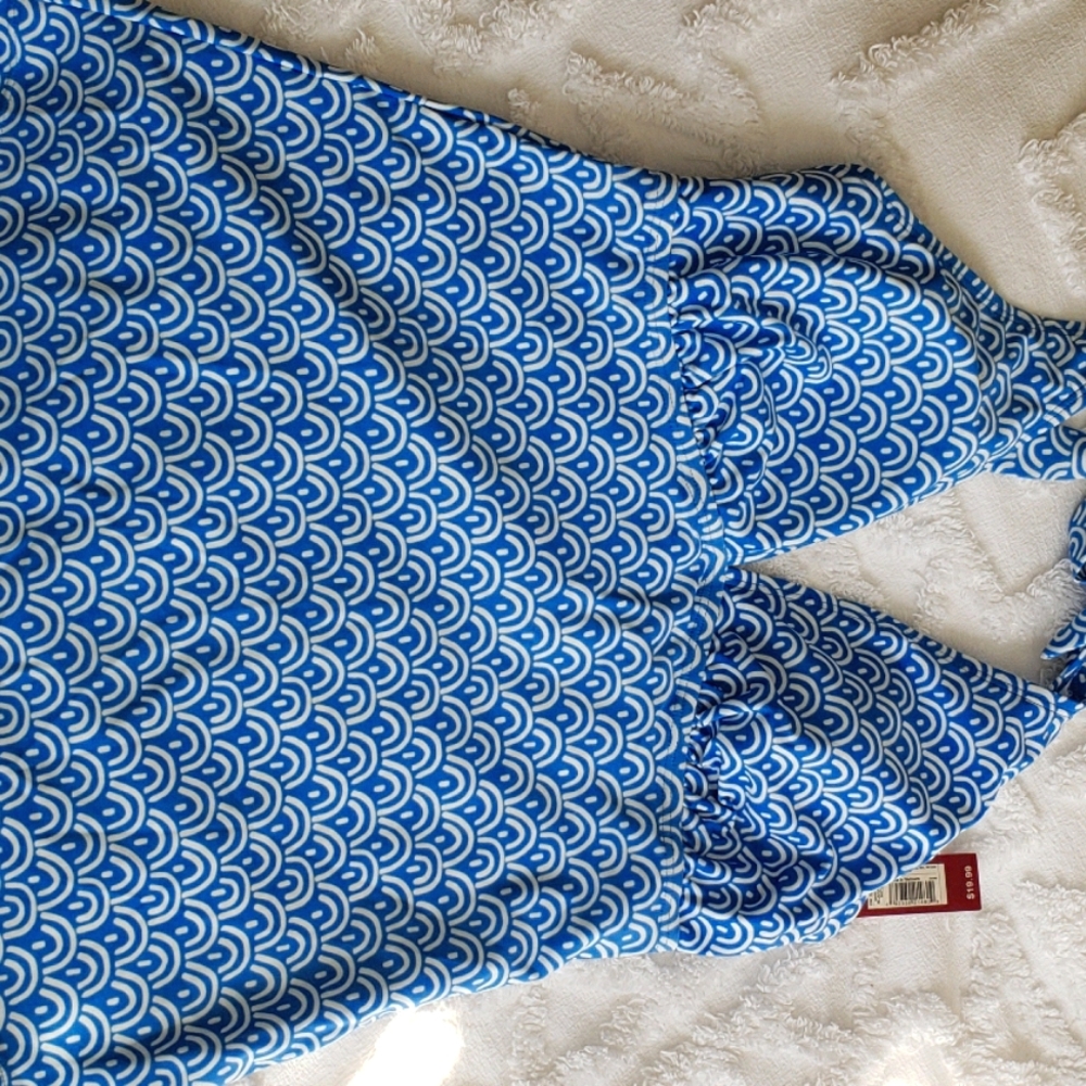NWT Blue Tankini Top